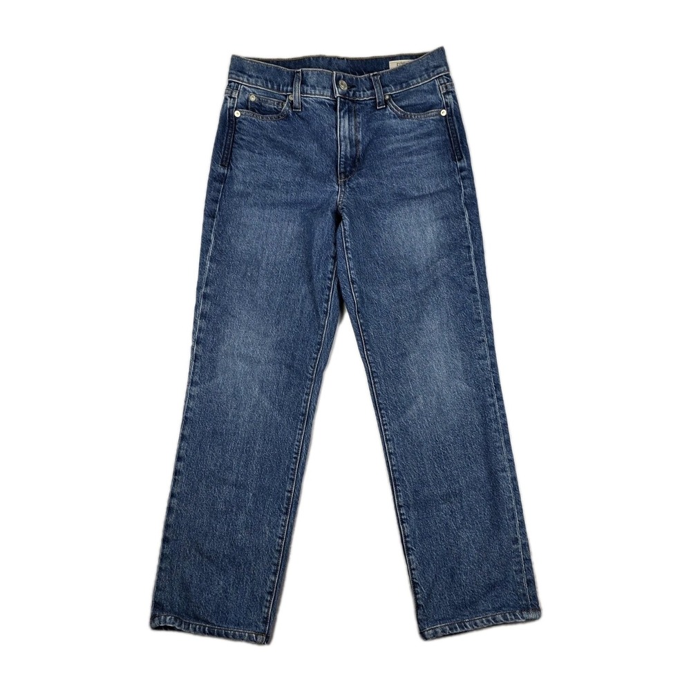 AYR Women's Straight Leg Jeans in Dark Blue Wash